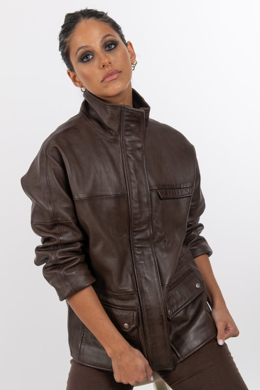 Chaqueta Ámbar Oversize Cafe